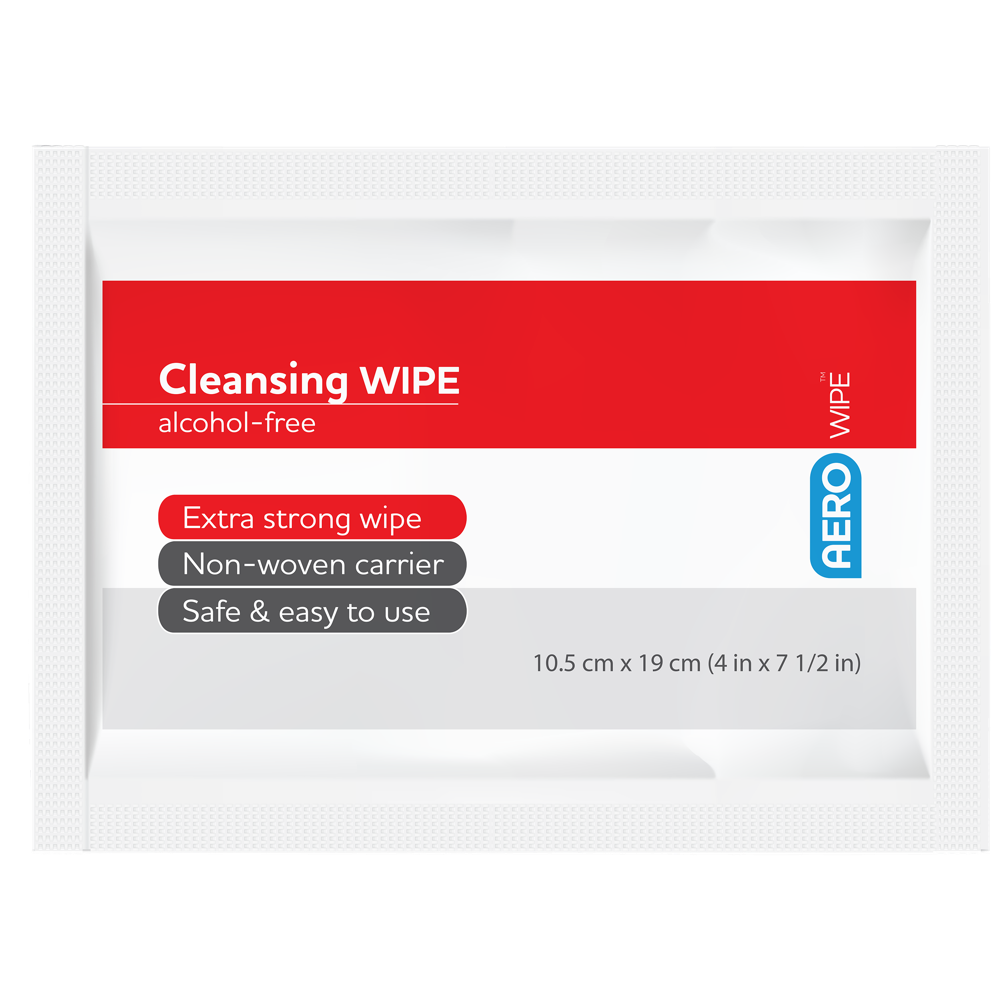 Aero Healthcare AEROWIPE Alcohol-Free Cleansing Wipes Box/2000