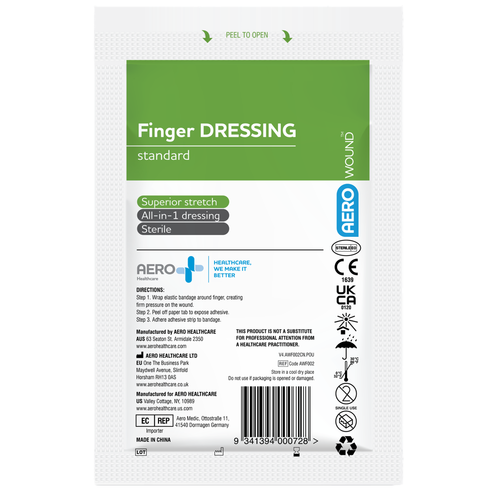 Aero Healthcare AEROWOUND Finger Dressing Bag/50