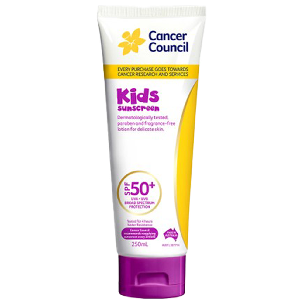 Aero Healthcare CANCER COUNCIL SPF50+ Kids Sunscreen Tube 250mL