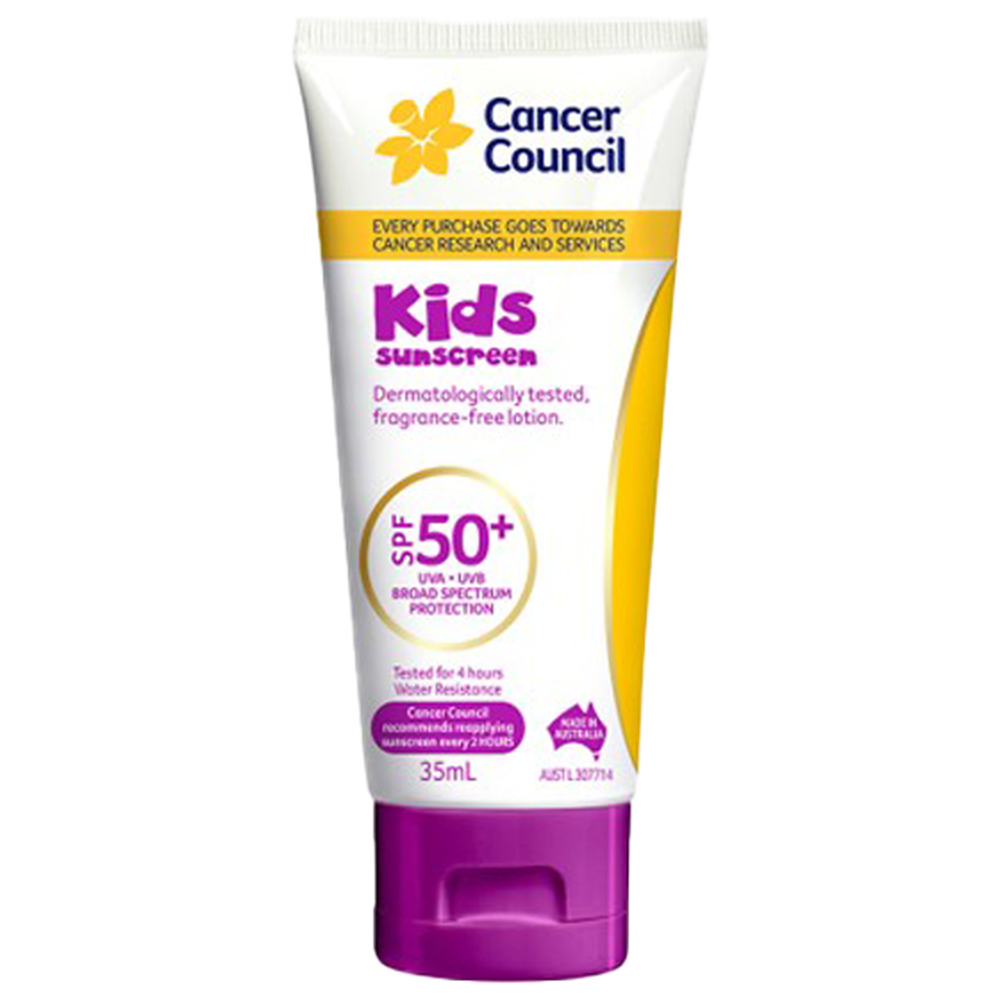 Aero Healthcare CANCER COUNCIL SPF50+ Kids Sunscreen Tube 35mL