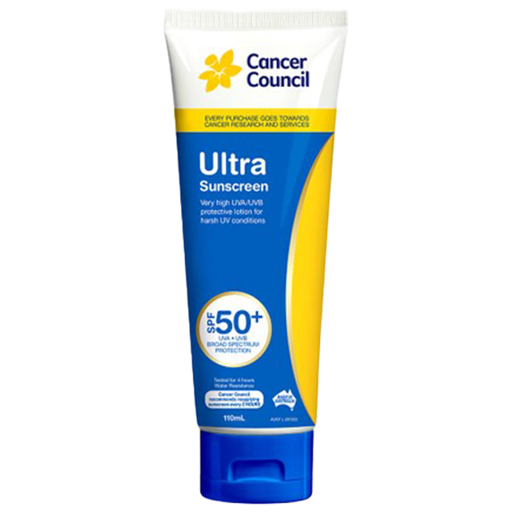 Aero Healthcare CANCER COUNCIL SPF50+ Ultra Sunscreen Tube 110mL