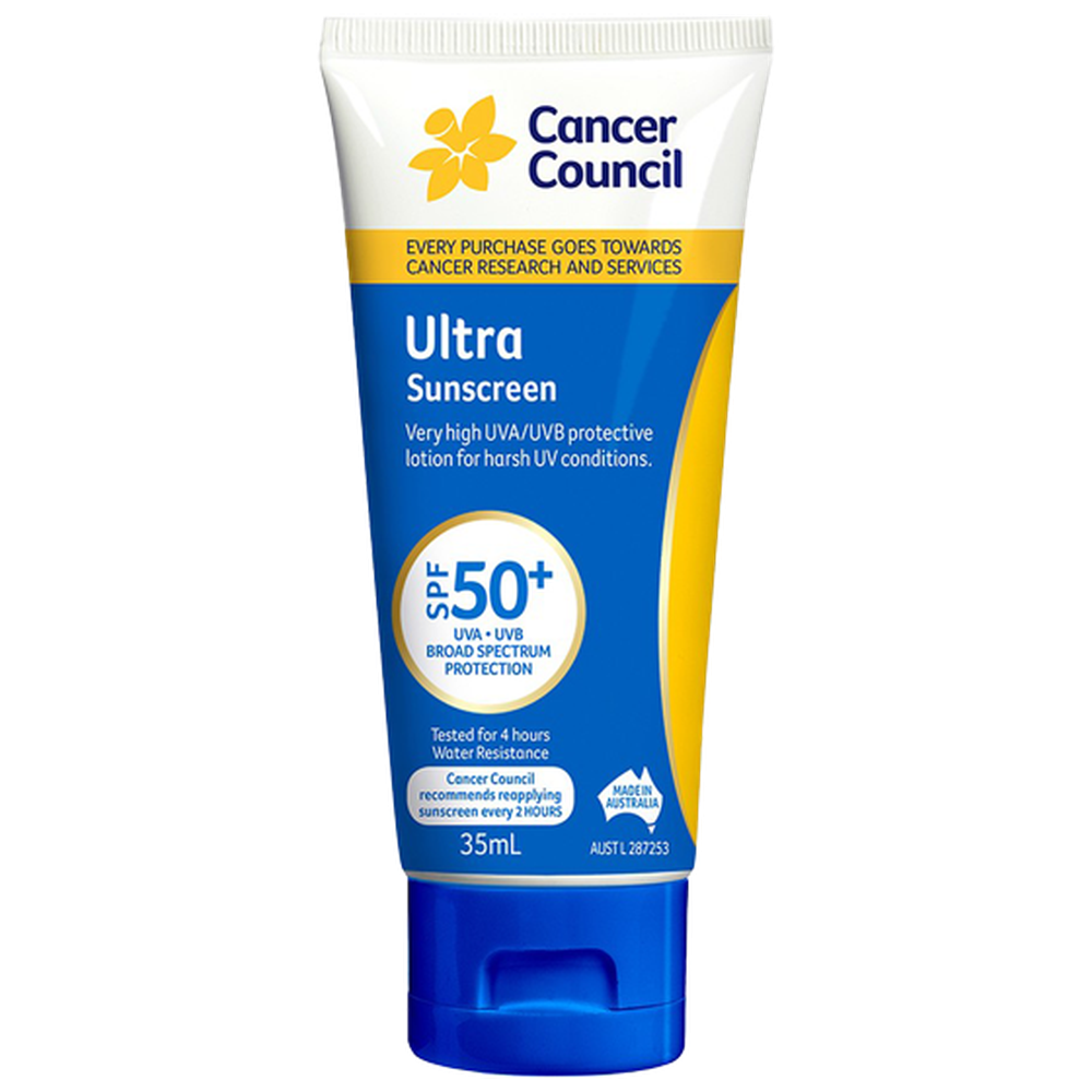Aero Healthcare CANCER COUNCIL SPF50+ Ultra Sunscreen Tube 35mL