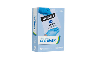 FastAid Resuscitation Face Shield, Disposable, With Valve, 1Pk