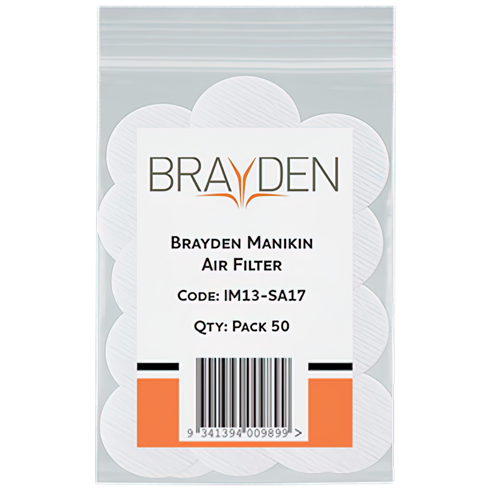 Aero Healthcare BRAYDEN Manikin Air Filter - Adult Pack/50
