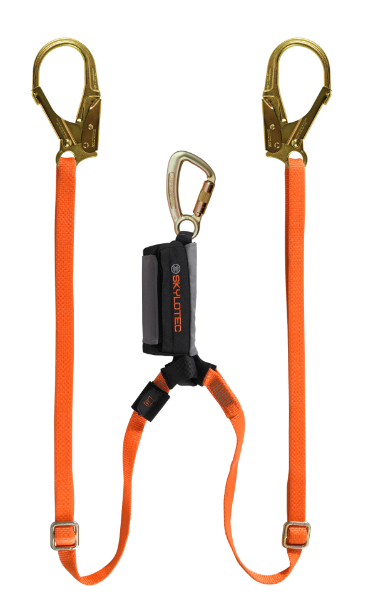 Skylotec Skysafe Pro Twin Leg Shock Absorbing Lanyard 1.2 to 1.8m (L-AUS-0642)