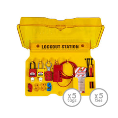 Volt Safety Wall Mounted Lockout Kit Small