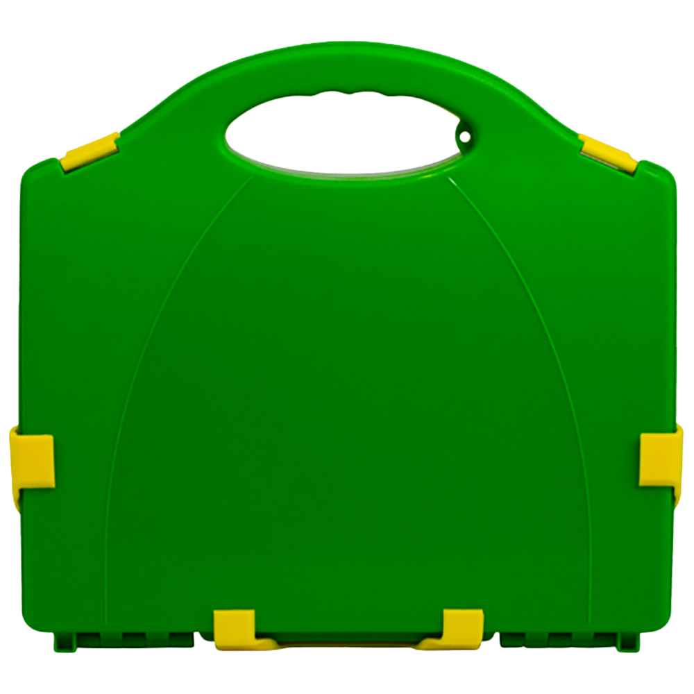 Aero Healthcare AEROCASE Medium/Large Green and Yellow Neat Plastic Case 34 x 28 x 10cm (for AFAK5P)
