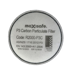 Maxisafe P3 Carbon Particulate Filter (White) - 1 Pair