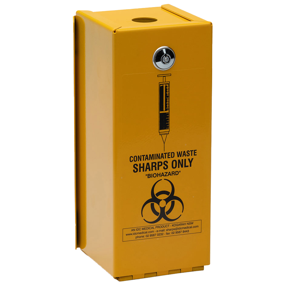 Aero Healthcare AEROHAZARD Steel Sharps Disposal Safe 1.4L (includes 2 x SD1400)
