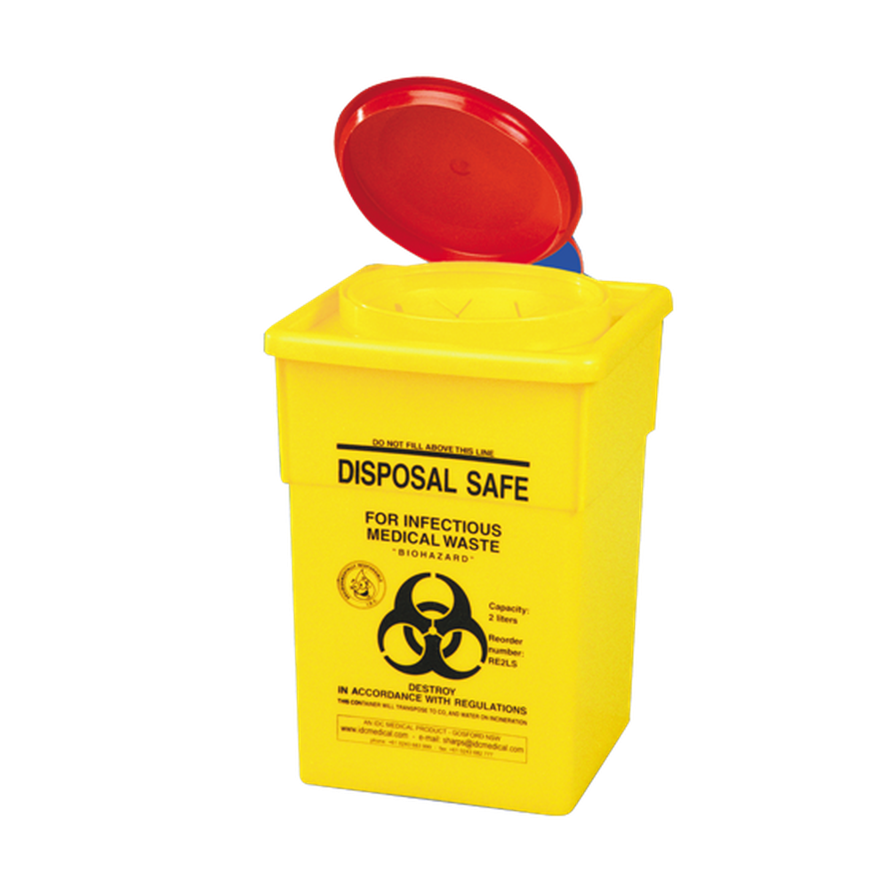 Aero Healthcare AEROHAZARD Sharps Disposal Container 2L