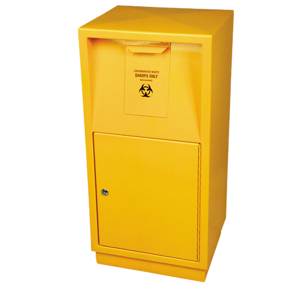 Aero Healthcare AEROHAZARD Steel Sharps Disposal Safe 23L (includes 2 x SD23000)