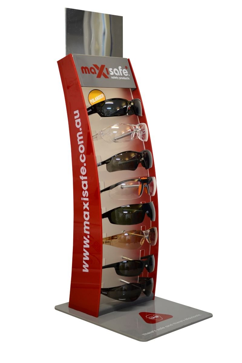 Maxisafe 8 Spec Display Stand With Mirror