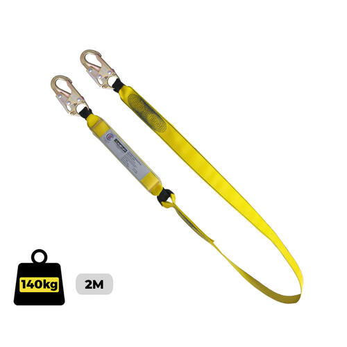 Austlift Lanyard Single Webbing with Snap Hooks complies to AS 1891.5-2020