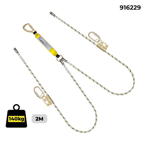 Austlift Kernmantle Rope Sharp Edge Double Adjust T/A Snap Hook - Complies with AS 1891.5
