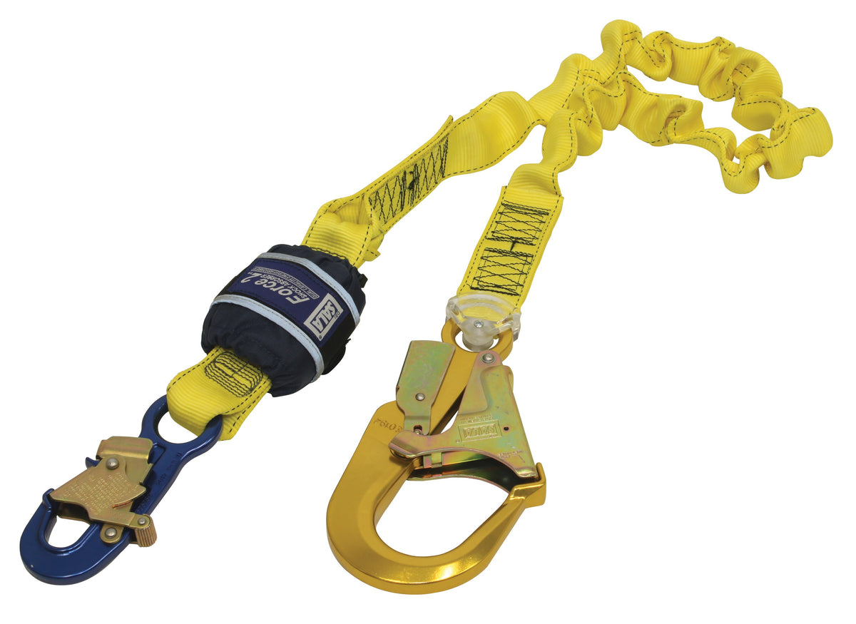 Force2 Shock Absorbing Lanyards Webbing Single Tail Elasticated 2.0m overall length (Z10202519E)