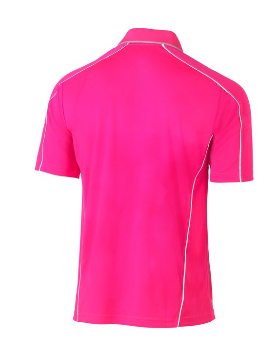 Bisley Cool Mesh Polo with Reflective Piping
