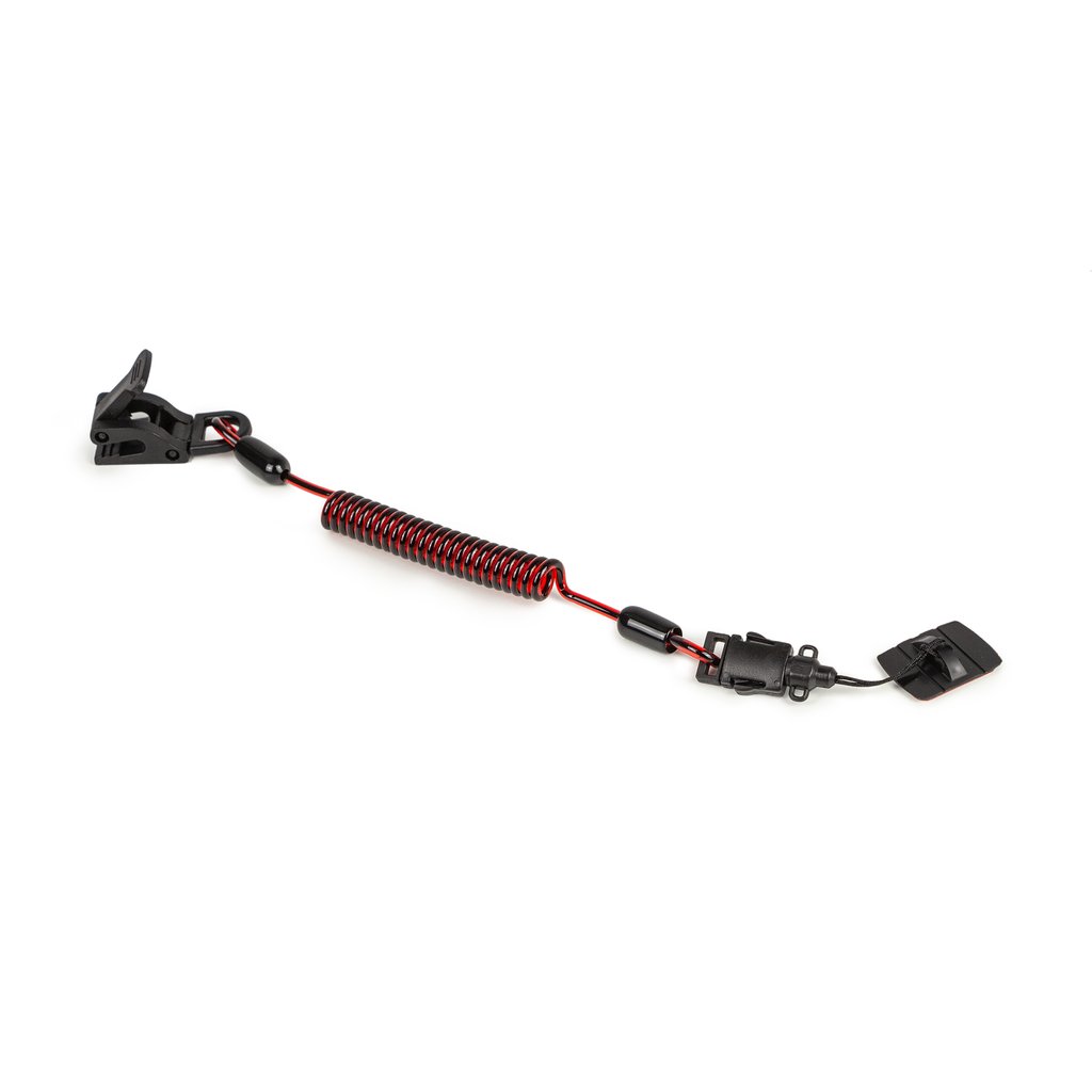 GRIPPS Coil E-Tether With Poly Clamp & E-Catch (Non-Conductive) - 0.5kg/1.1lb (10 Pack)