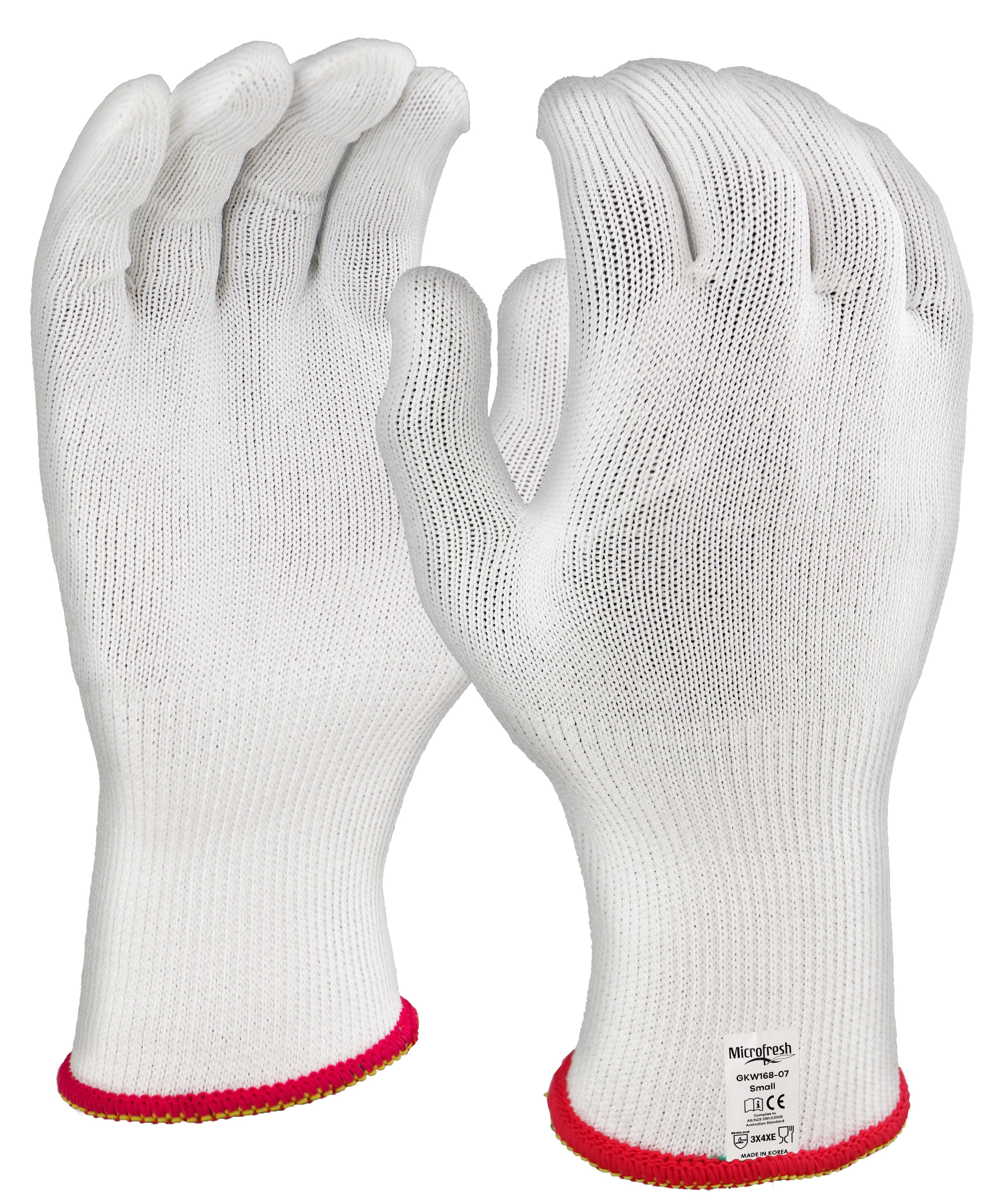 Maxisafe Microfresh Cut E White 'Food Grade' Liner Glove (1 Pair)