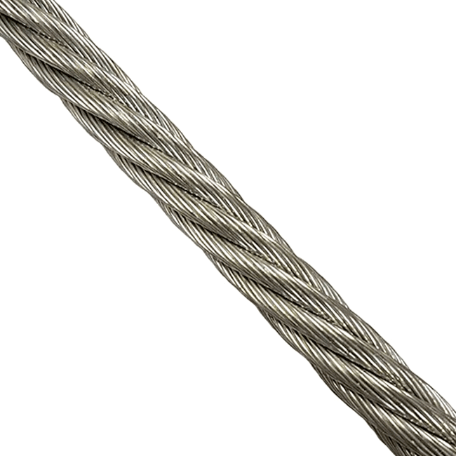 6mm Galvanized  wire rope (7/19) MBF 25kN Grade 2070