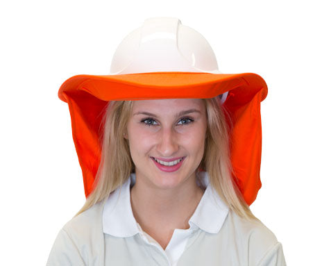 ORANGE Fire Retardant Brim ?N Shade Sun Protection Attachment