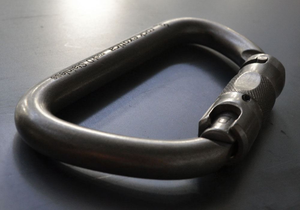 Rock Exotica rockD Stainless Steel Auto-Lock Carabiner - 41Kn