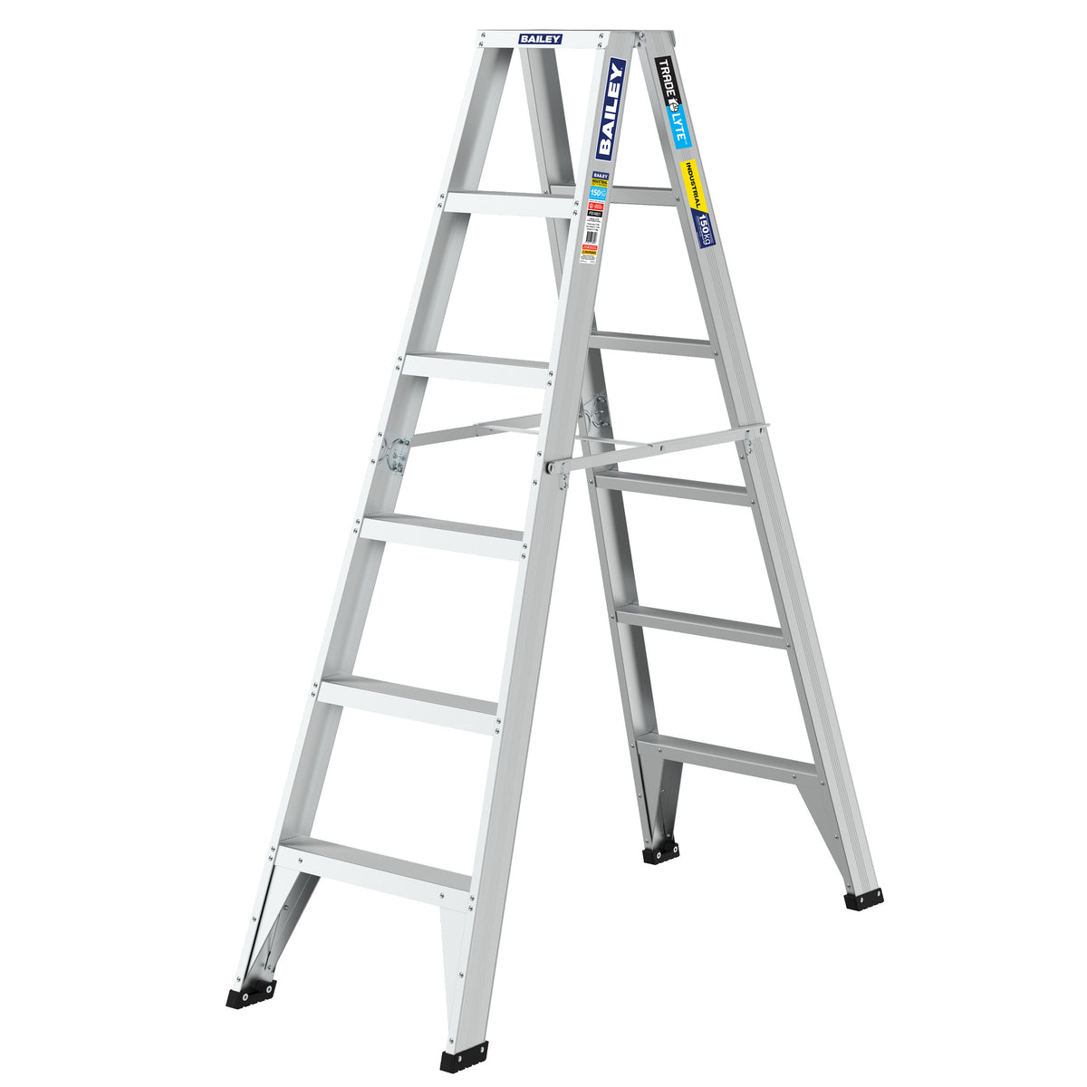 Bailey Ladders Trade Lyte 150kg Aluminium Double Sided 6 1.8m