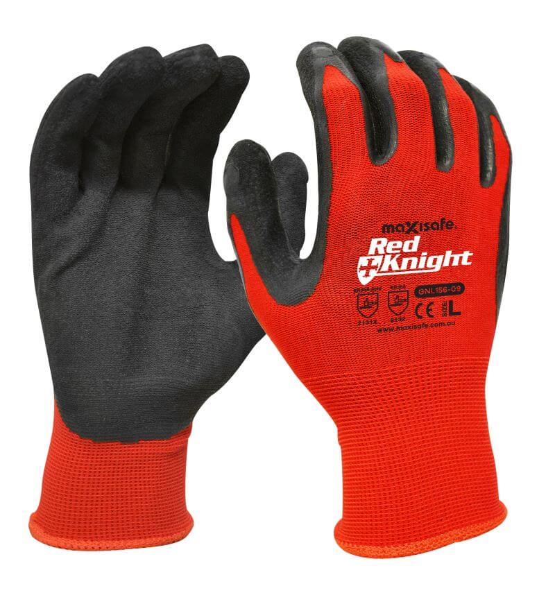 Maxisafe Red Knight Latex Gripmaster Glove (1 Pair)