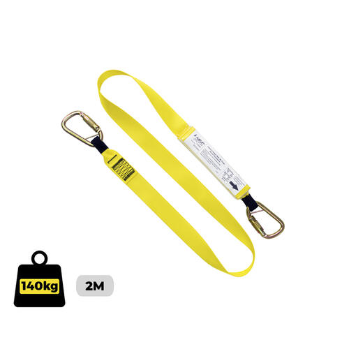 Austlift Lanyard Single Web 2M Triple Action Karabiners