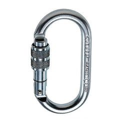 CAMP Steel Oval Screw Gate Zinc Plated Oval Key Lock Screw Gate