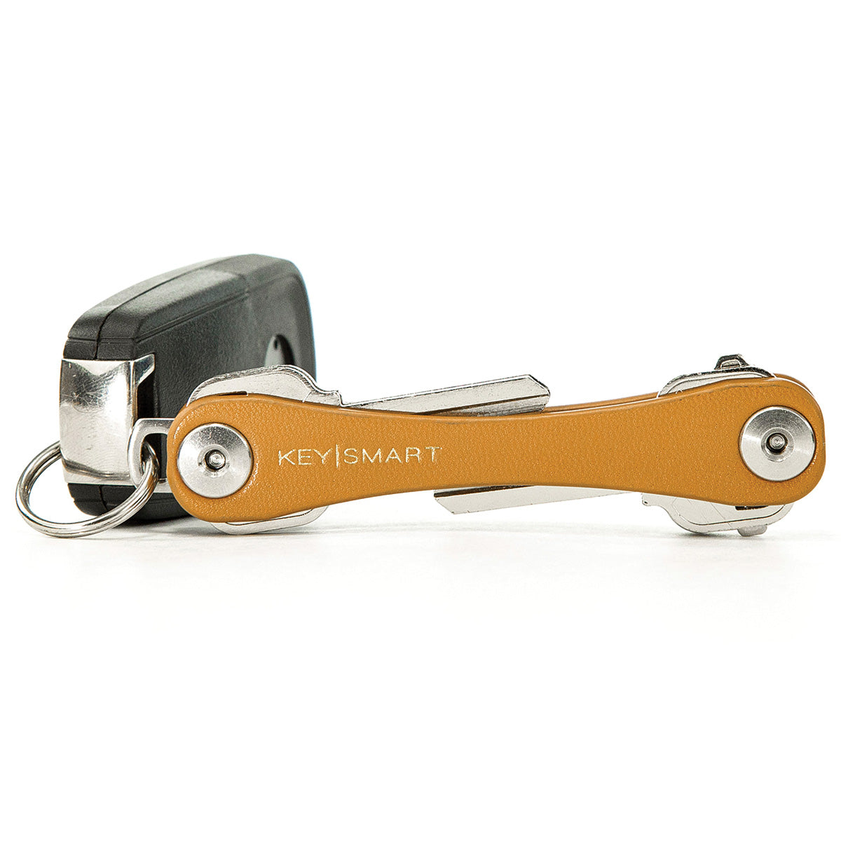 KeySmart Key Holder Leather (Up to 8 Keys) Tan