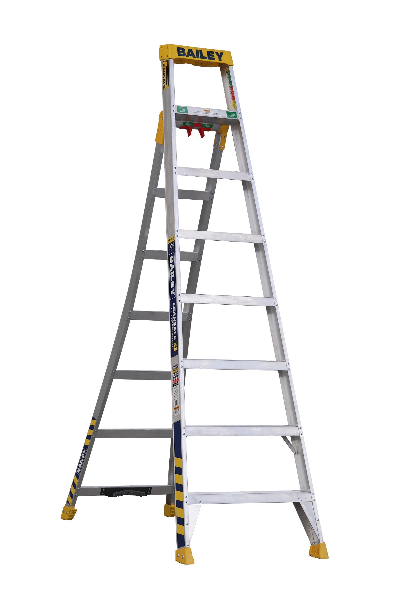 Bailey Ladders Aluminium X3 150kg 8 2.4m