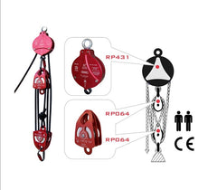 RALF Locking Pulley with Becket