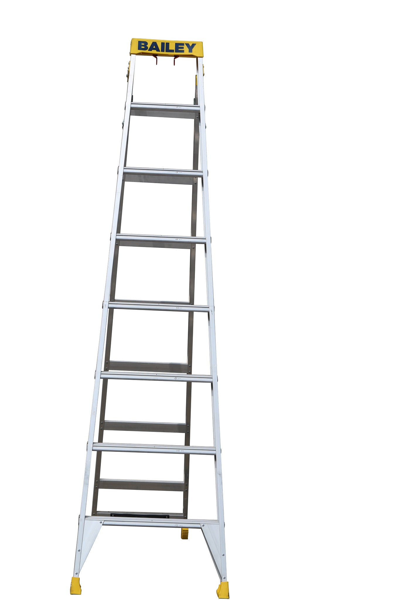 Bailey Ladders Pro Aluminium Dual Purpose 8 150kg Industrial Punchlock - 2.4m/4.4m
