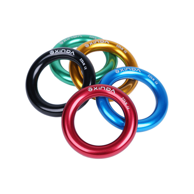 XINDA 22kN aluminium arborist rappel ring for tree climbing