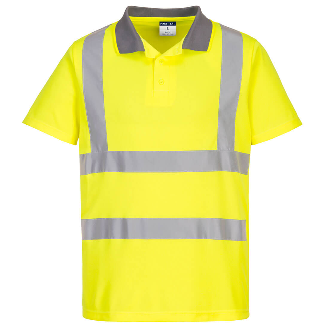 Portwest Eco Hi-Vis Polo Shirt S/S (6 Pack) (Yellow)