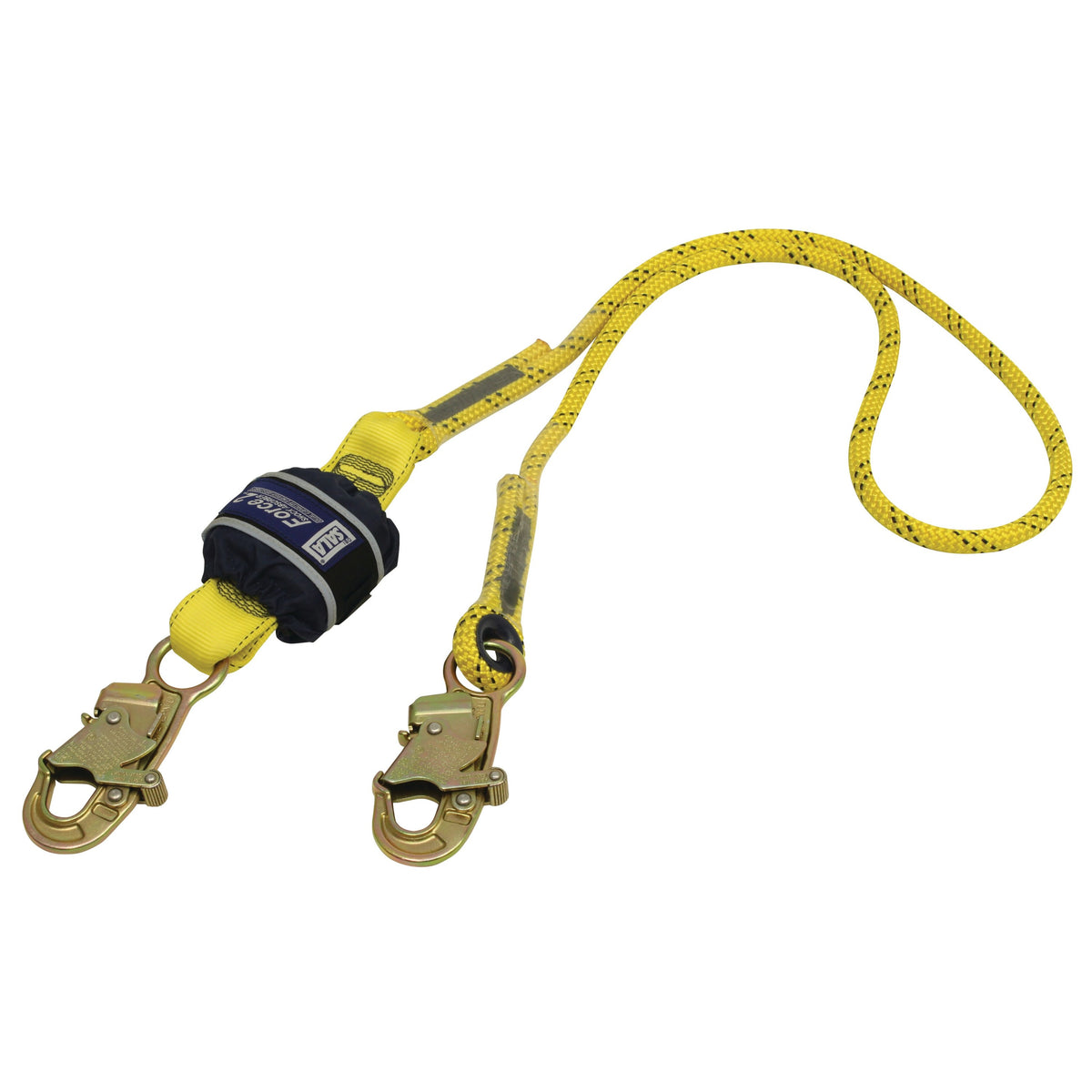 Force2 Shock Absorbing Lanyard Kernmantle Rope Single Tail 2.0m overall length (LanCS Z10200909R)