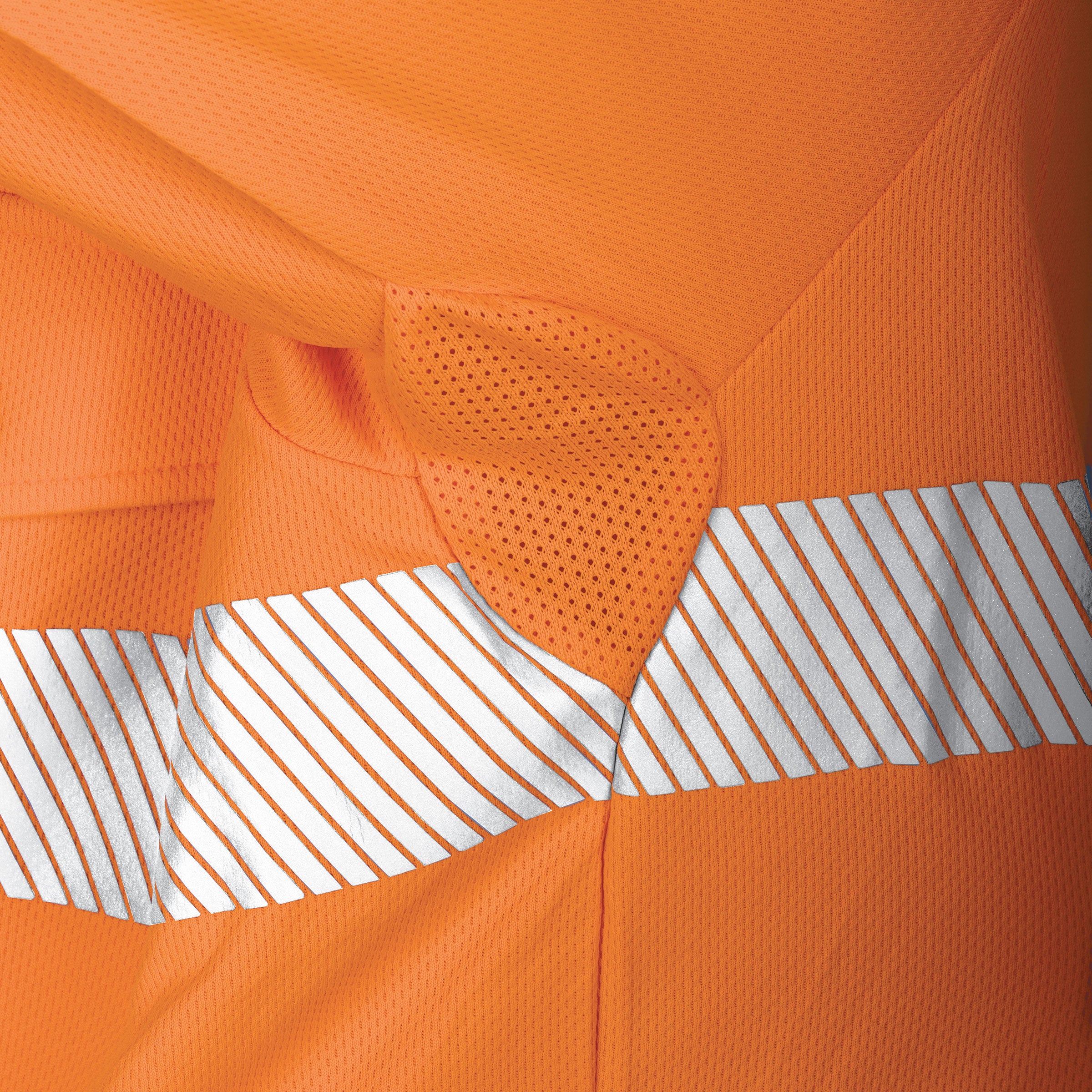 TRu Workwear Polo Women'S 175gsm Recycled Polyester Anti- Microbial Micromesh L/S Two Tone With Segmented Reflective Tape
