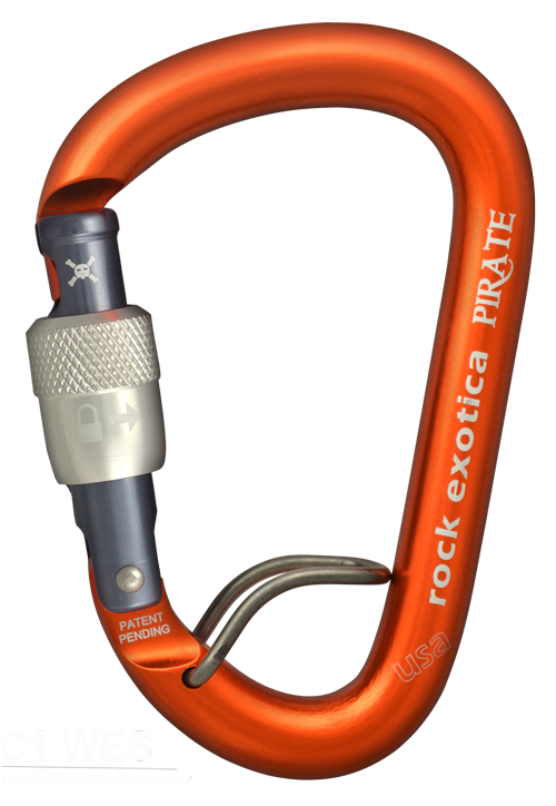 Rock Exotica Pirate wireEye Screw-Lock - 26Kn