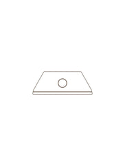Martor Ceramic Blade No. 65232C With Rounded Tips (2-Pack)
