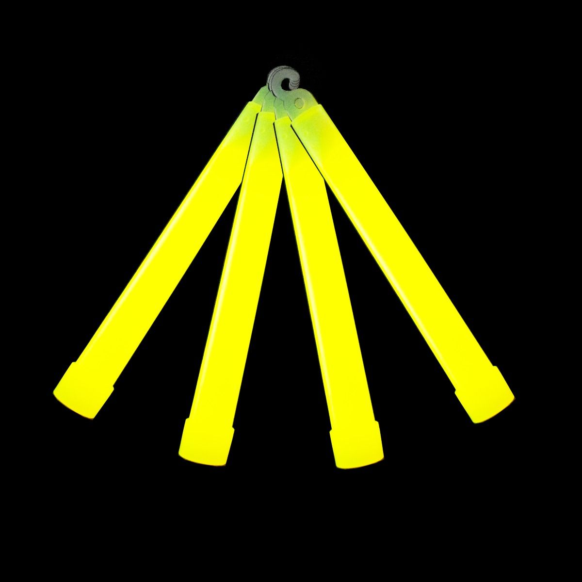 Glow Cylume stick Yellow 6inch 15cm Glows 6-8 hours