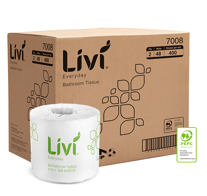 Livi Everyday Toilet Tissue 2 Ply 400 Sheets