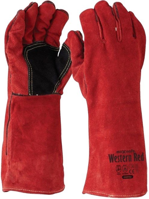 Maxisafe Western Red Premium Welders Gauntlet (12 Pairs)