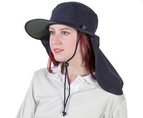 L-XL NAVY Tammin Broad Brim Sun Hat