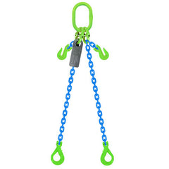Austlift Grade 100 Chain Sling 6mm 2leg Effective Length C/W Clevis Type Grab Shortner And Clevis Self Locking Hook Tested