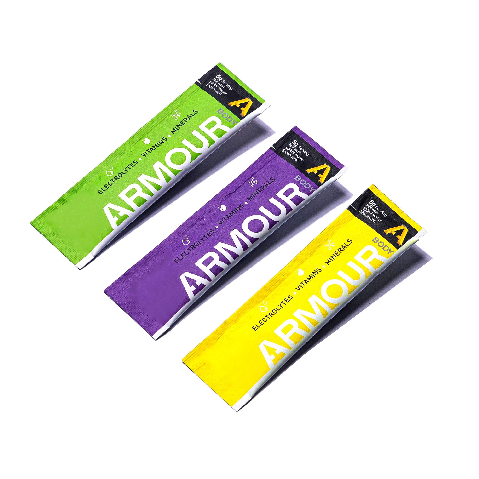 Body Armour Hydrate+ Hypotonic Sachets (Mixed Pack of 50)