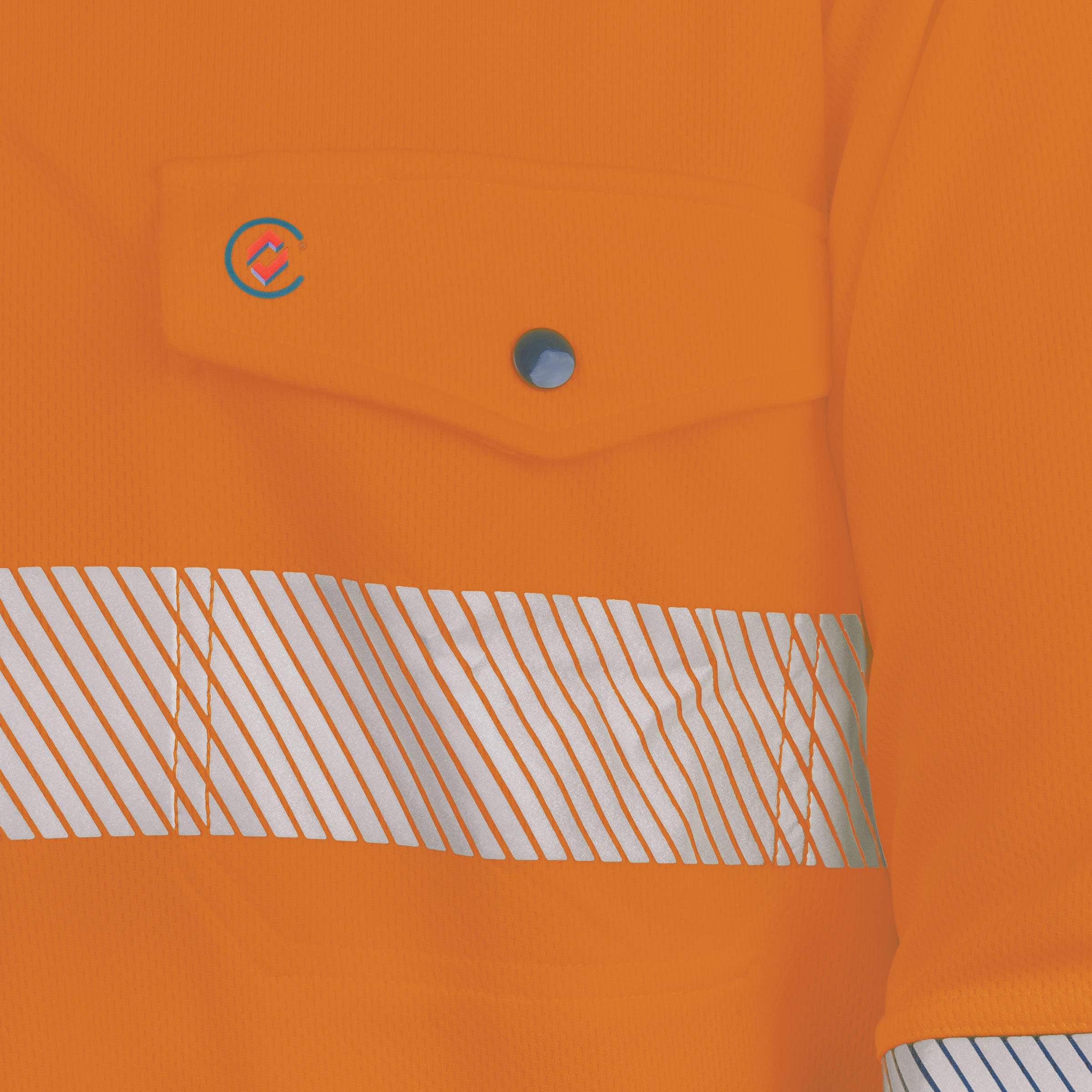 TRu Workwear Polo Women'S 175gsm Recycled Polyester Anti- Microbial Micromesh L/S Two Tone With Segmented Reflective Tape