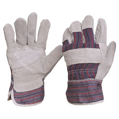 ProChoice Leather General Purpose Glove Candy Stripe Cotton Back / Cowsplit Leather Palm (417PB)