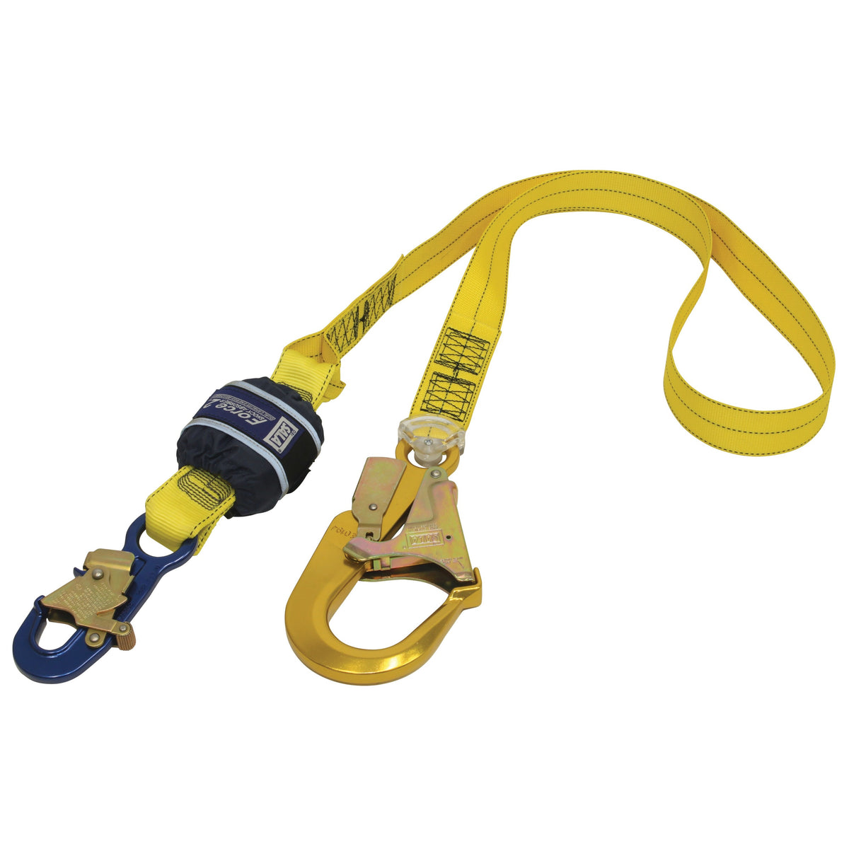 Force2 Shock Absorbing Lanyards Webbing Single Tail 2.0m overall length (Z10202519)