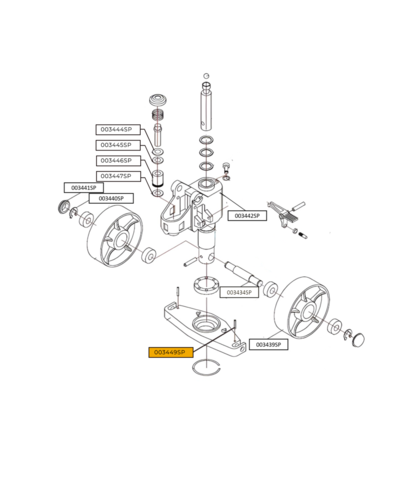 Austlift Elastic Pin for Pallet Jack - 003449SP