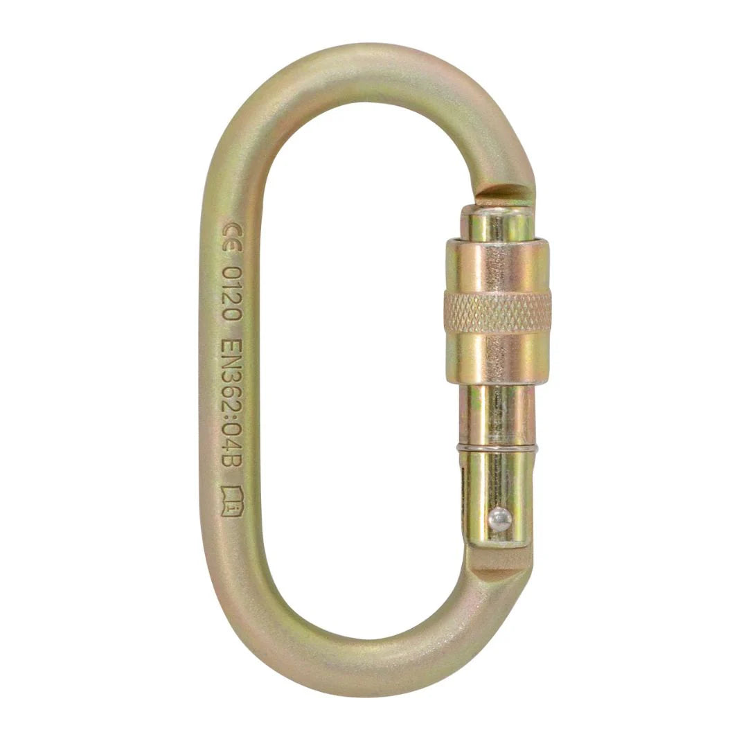 ISC Steel Oval Keylock Screwgate Carabiner